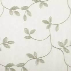 Regal Home Meadow Rod Pocket Embroidered Sheer Single Curtain Panel