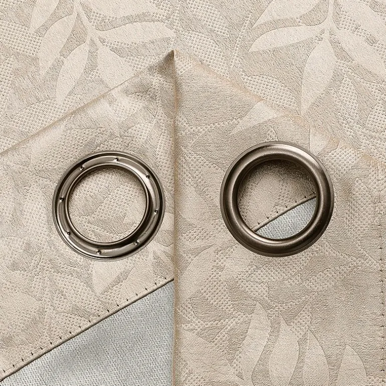 Regal Home Pascal Grommet Top Energy Saving Embossed Blackout Set of 2 Curtain Panel