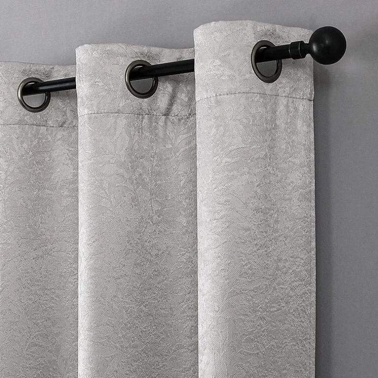 Regal Home Pascal Grommet Top Energy Saving Embossed Blackout Set of 2 Curtain Panel