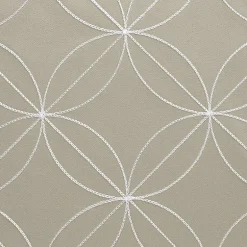 Regal Home Perth Geometric Embroidery Rod Pocket Blackout Set of 2 Curtain Panel