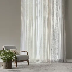 Regal Home Solid Voile Rod Pocket Sheer Single Curtain Panel