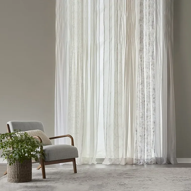 Regal Home Solid Voile Rod Pocket Sheer Single Curtain Panel