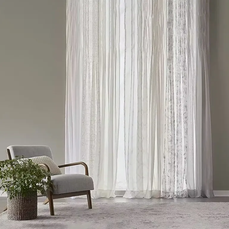 Regal Home Solid Voile Rod Pocket Sheer Single Curtain Panel