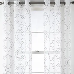 Regal Home Sterling Matte Grommet Top Sheer Curtain Panel