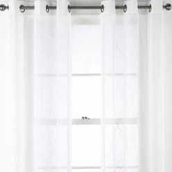 Regal Home Sterling Matte Grommet Top Sheer Curtain Panel