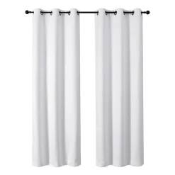 Regal Home Tobias Grommet Top Energy Saving Embossed Blackout Set of 2 Curtain Panel