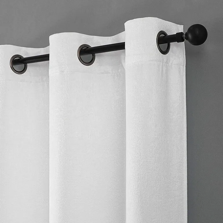 Regal Home Vista Embossed Grommet Top Energy Saving Embossed Blackout Set of 2 Curtain Panel