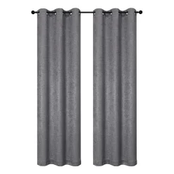 Regal Home Vista Embossed Grommet Top Energy Saving Embossed Blackout Set of 2 Curtain Panel