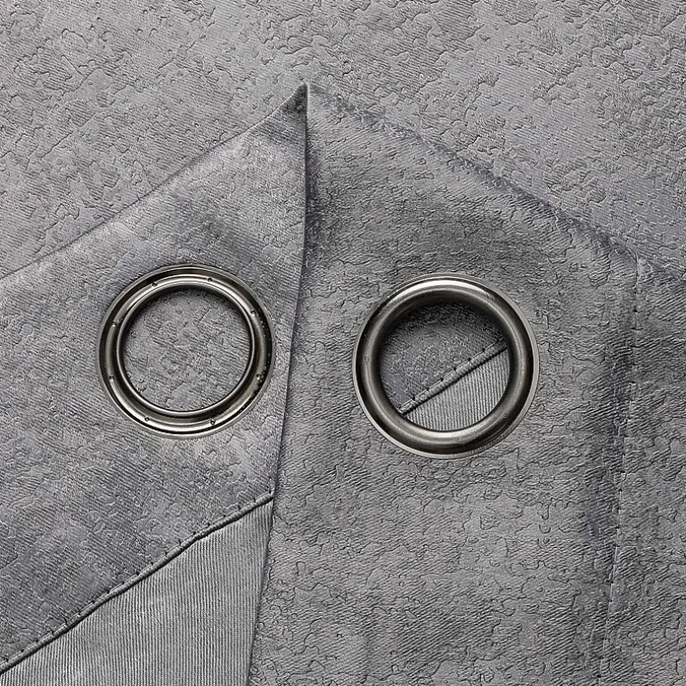 Regal Home Vista Embossed Grommet Top Energy Saving Embossed Blackout Set of 2 Curtain Panel