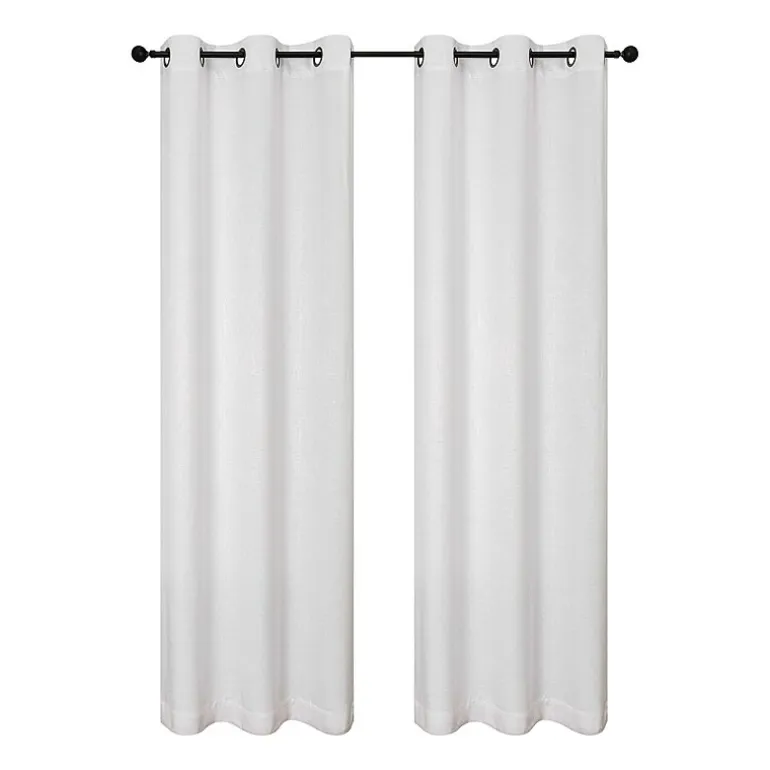 Regal Home Vista Embossed Grommet Top Energy Saving Embossed Blackout Set of 2 Curtain Panel