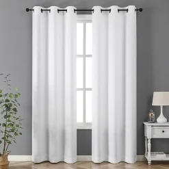 Regal Home Vista Embossed Grommet Top Energy Saving Embossed Blackout Set of 2 Curtain Panel