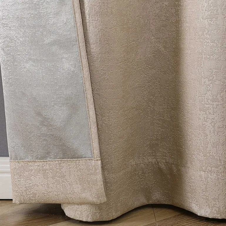 Regal Home Vista Embossed Grommet Top Energy Saving Embossed Blackout Set of 2 Curtain Panel