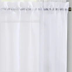 Regal Home Voile Solid 2-pc. Rod Pocket Window Tier