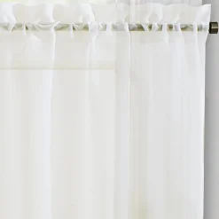 Regal Home Voile Solid 2-pc. Rod Pocket Window Tier