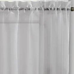 Regal Home Voile Solid 2-pc. Rod Pocket Window Tier