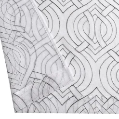 Regal Home Willa Grommet Top Embroidered Sheer Set of 2 Curtain Panel