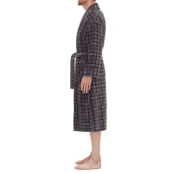 Residence Mens Big and Tall Fleece Long Sleeve Long Length Robe