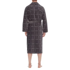 Residence Mens Big and Tall Fleece Long Sleeve Long Length Robe