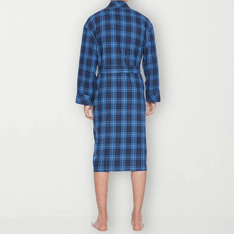 Residence Mens Big Flannel Long Sleeve Long Length Robe