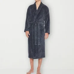 Residence Mens Big Fleece Long Sleeve Long Length Robe