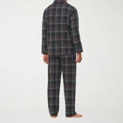 Residence Mens Flannel Long Sleeve 2-pc. Big and Tall Pajama Set