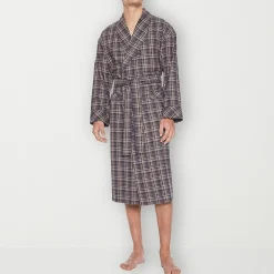 Residence Mens Tall Flannel Long Sleeve Long Length Robe
