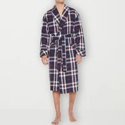 Residence Mens Tall Flannel Long Sleeve Long Length Robe