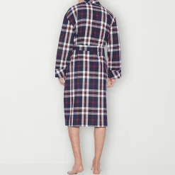 Residence Mens Tall Flannel Long Sleeve Long Length Robe