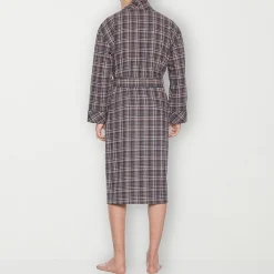 Residence Mens Tall Flannel Long Sleeve Long Length Robe