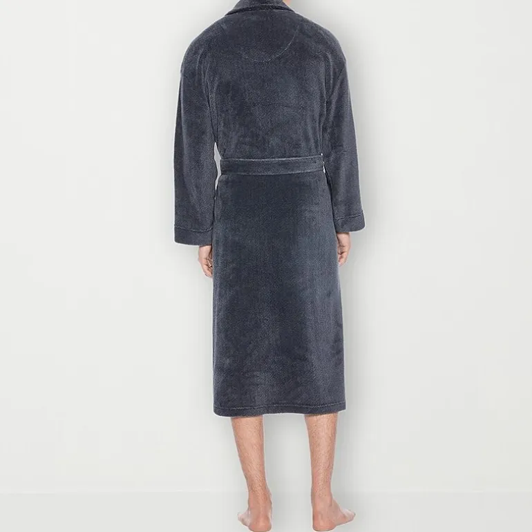 Residence Mens Tall Fleece Long Sleeve Long Length Robe