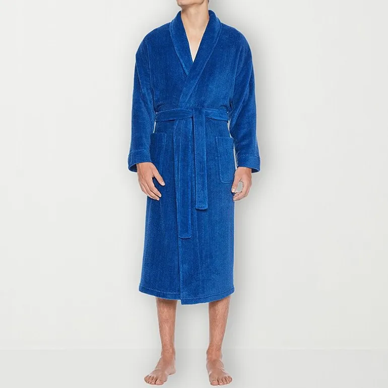 Residence Mens Tall Fleece Long Sleeve Long Length Robe