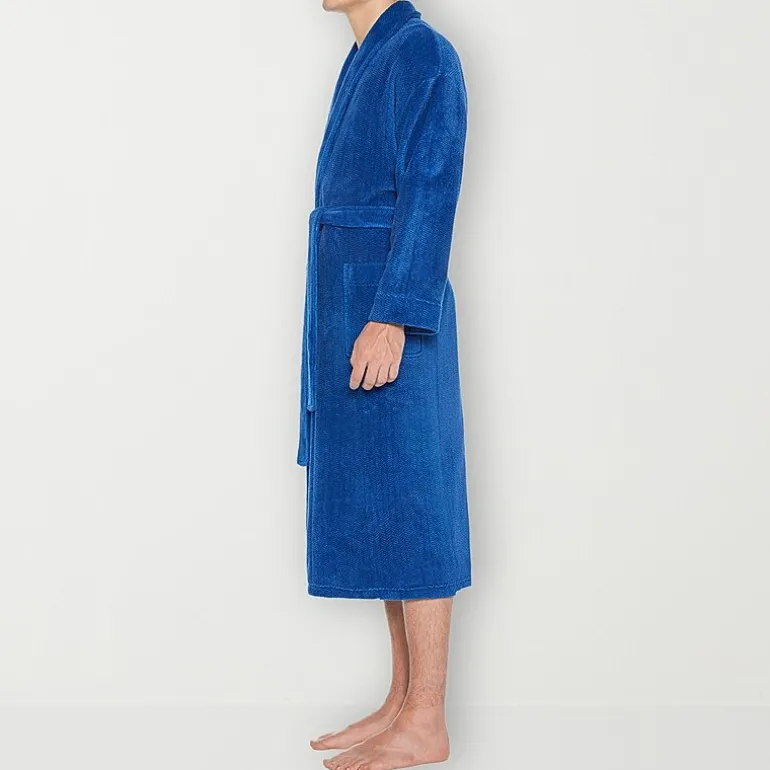 Residence Mens Tall Fleece Long Sleeve Long Length Robe