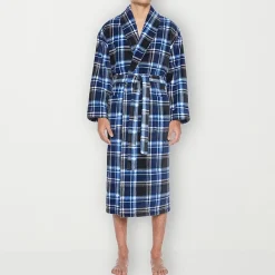Residence Mens Tall Fleece Long Sleeve Long Length Robe