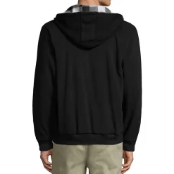 Reversible Buffalo Plaid Fleece Hoodie