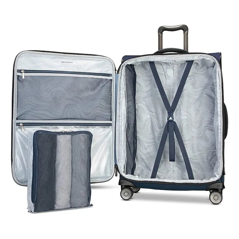 Ricardo Beverly Hills Malibu 3.0 25 Inch Softside Expandable Lightweight Checked Spinner Luggage