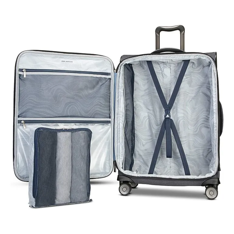 Ricardo Beverly Hills Malibu 3.0 25 Inch Softside Expandable Lightweight Checked Spinner Luggage