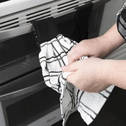 Ritz 2-pc. Solid and Multi Kitchen Tie Towel Set