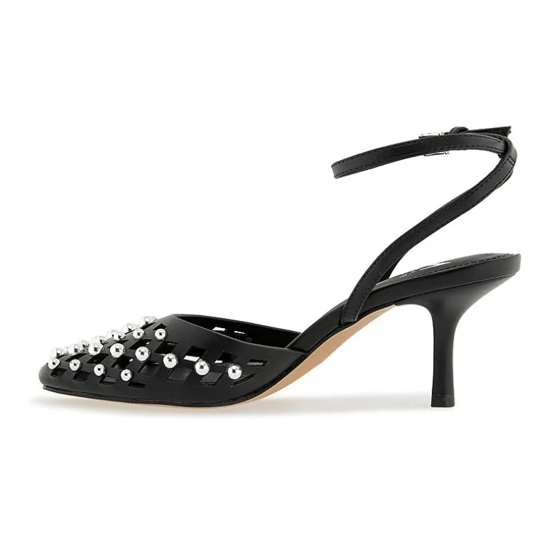 RM Rebecca Minkoff Fiona Womens Round Closed Toe Spool Heel Pumps