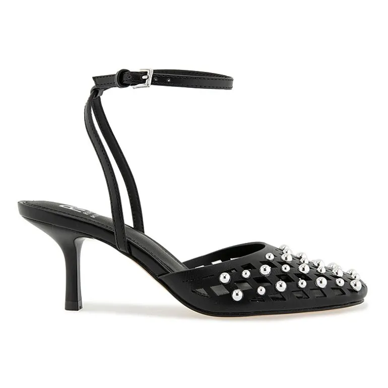RM Rebecca Minkoff Fiona Womens Round Closed Toe Spool Heel Pumps