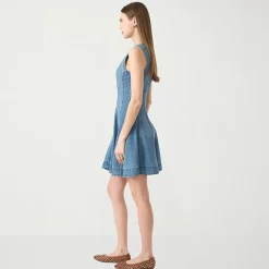 RM Rebecca Minkoff Womens Crew Neck Sleeveless A-Line Dress