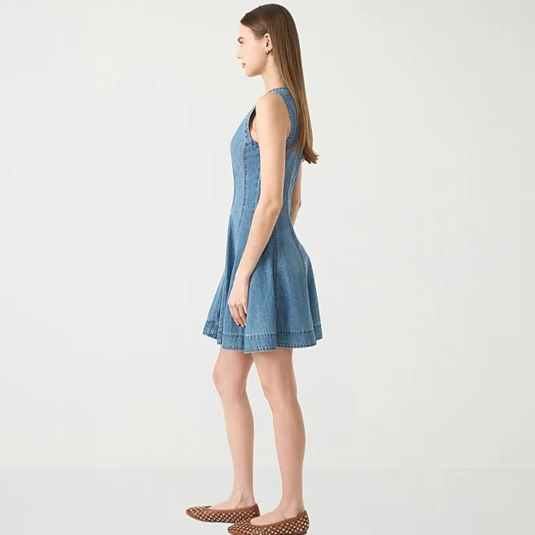 RM Rebecca Minkoff Womens Crew Neck Sleeveless A-Line Dress