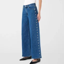 RM Rebecca Minkoff Womens High Rise Wide Leg Jean