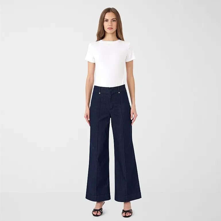 RM Rebecca Minkoff Womens High Rise Wide Leg Jean