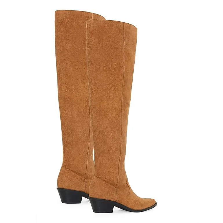 RM Rebecca Minkoff Womens Jenni Block Heel Over the Knee Boots