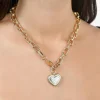 RM Rebecca Minkoff Womens 14K Gold Over Brass 17 Inch Link Necklace