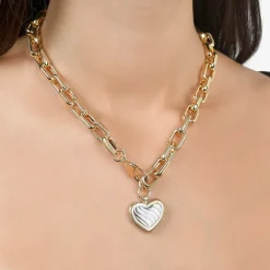 RM Rebecca Minkoff Womens 14K Gold Over Brass 17 Inch Link Necklace