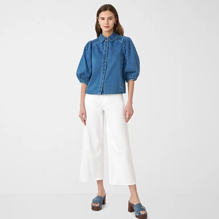 RM Rebecca Minkoff Womens Mid Rise Wide Leg Jean