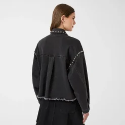 RM Rebecca Minkoff Womens Studded Jacket