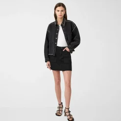 RM Rebecca Minkoff Womens Studded Jacket