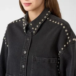 RM Rebecca Minkoff Womens Studded Jacket